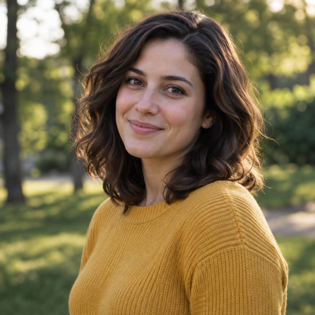 AI-generated portrait of a fictional adult